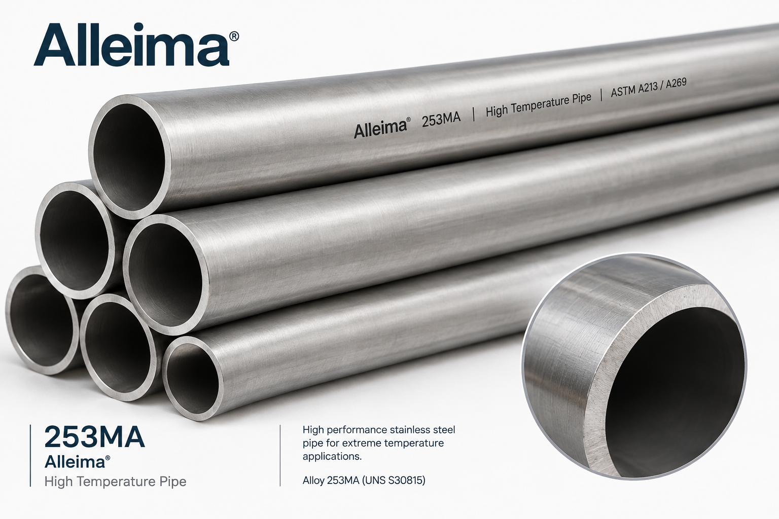 ALLEIMA, High Temperature Pipe 253MA